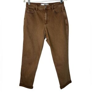 Hollister Brown Curvy High-Rise Mom Jean 29 Vintage Stretch Boho